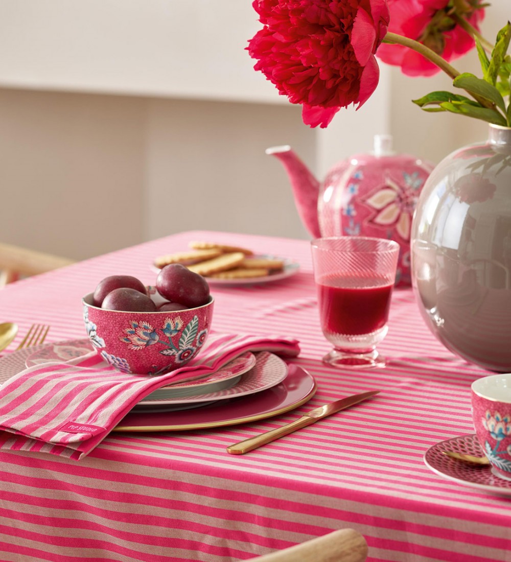 Flower Festival Kırmızı Tabak 17 cm