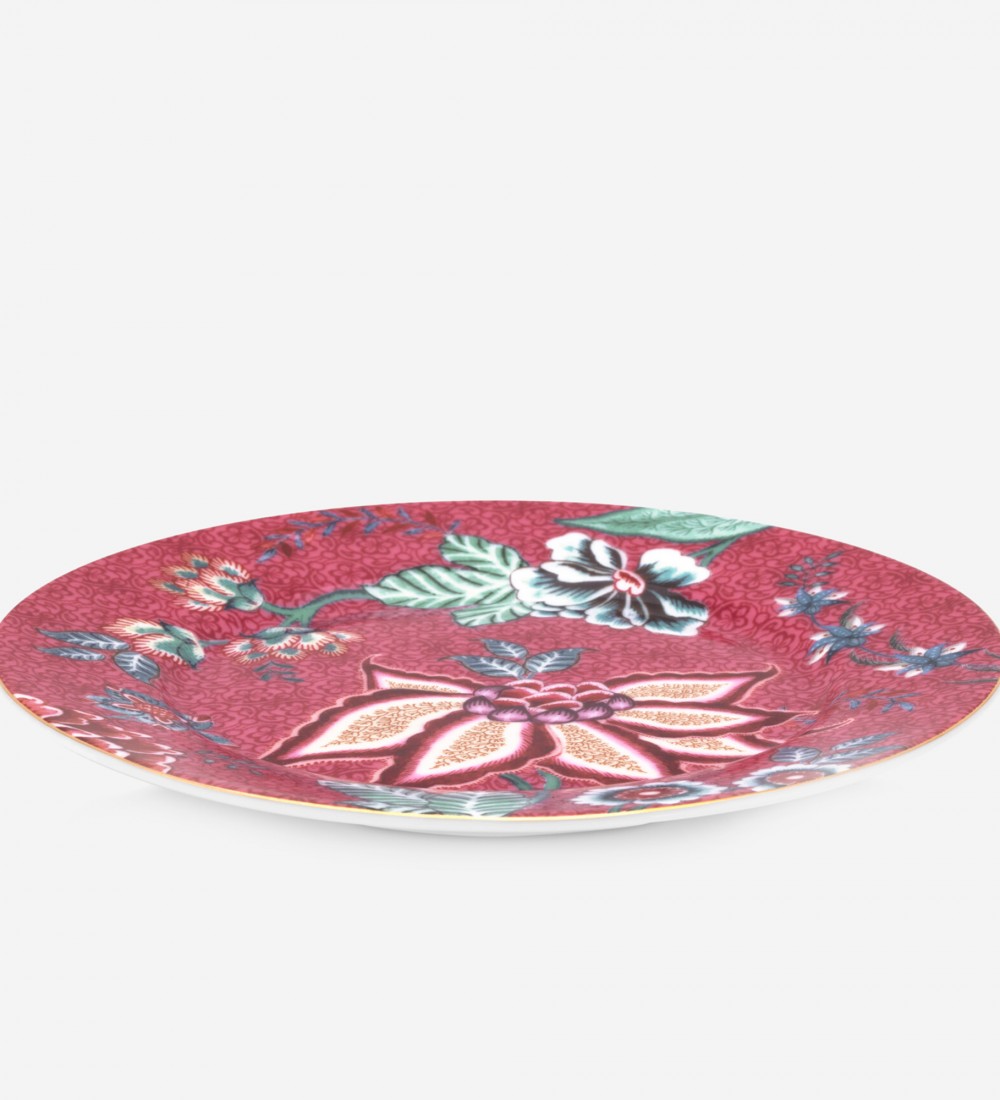 Flower Festival Kırmızı Tabak 17 cm