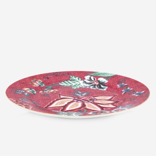 Flower Festival Kırmızı Tabak 17 cm