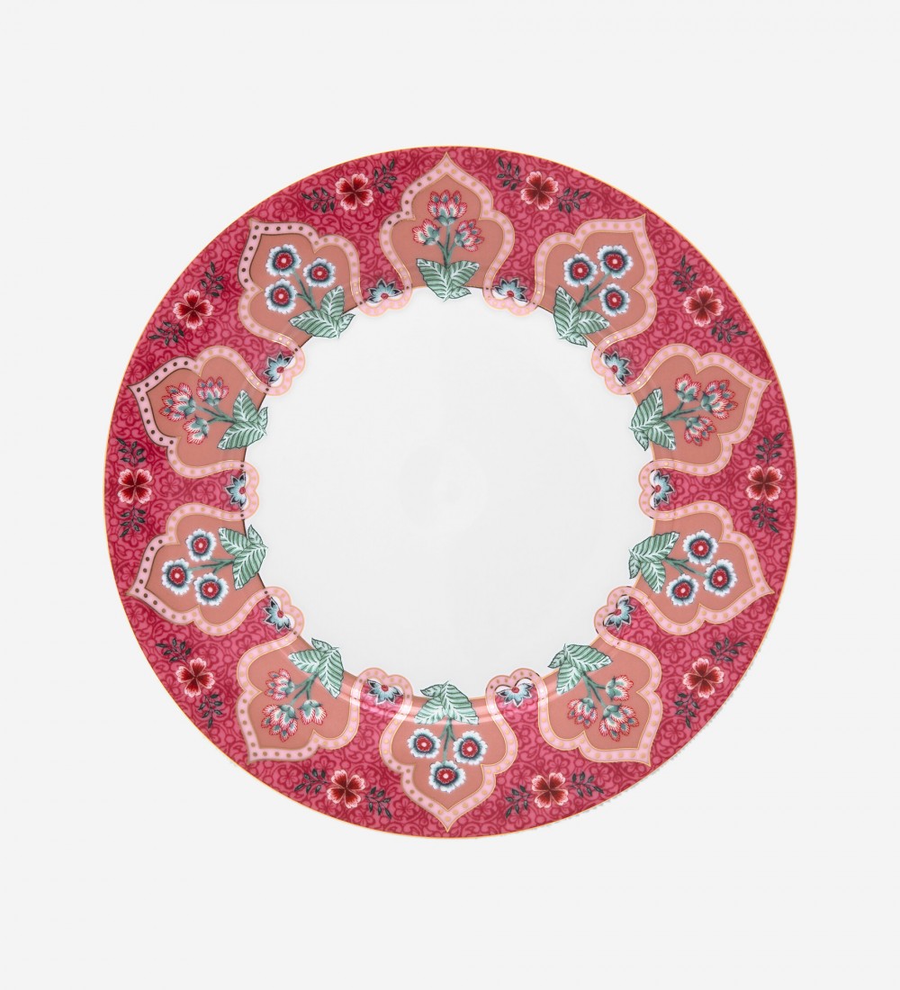 Flower Festival Kırmızı Tabak 21cm