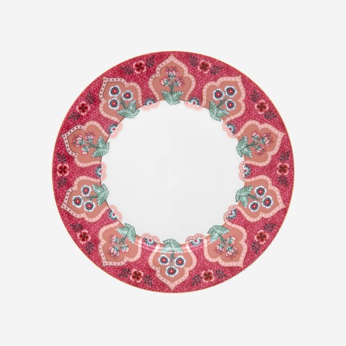 Flower Festival Kırmızı Tabak 21cm