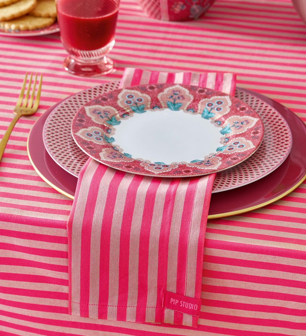 Flower Festival Kırmızı Yemek Tabağı 26.5 cm