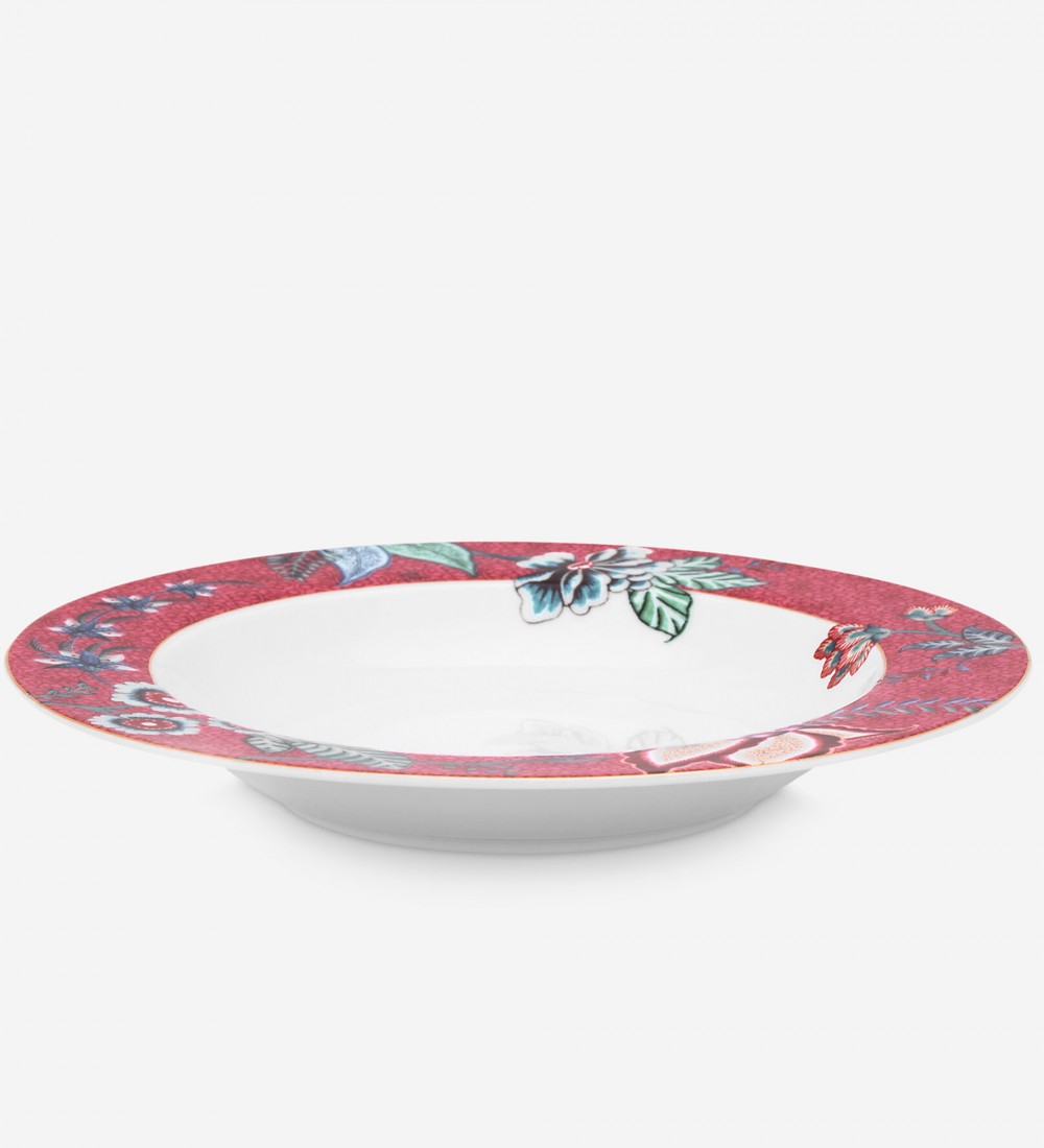 Flower Festival Kırmızı Çorba Tabağı 21.5 cm