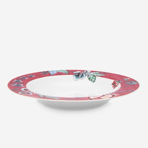 Flower Festival Kırmızı Çorba Tabağı 21.5 cm