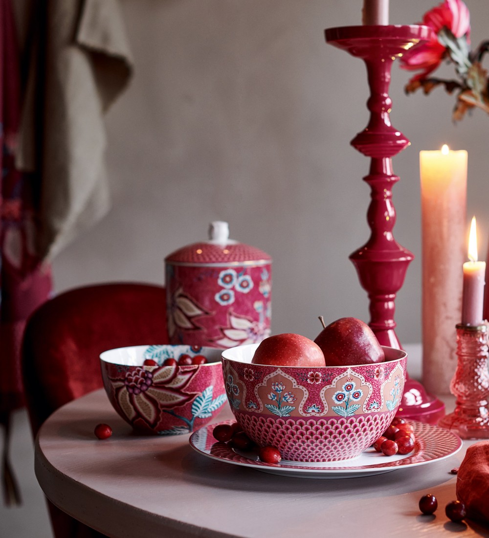 Flower Festival Kırmızı Kase 15 cm