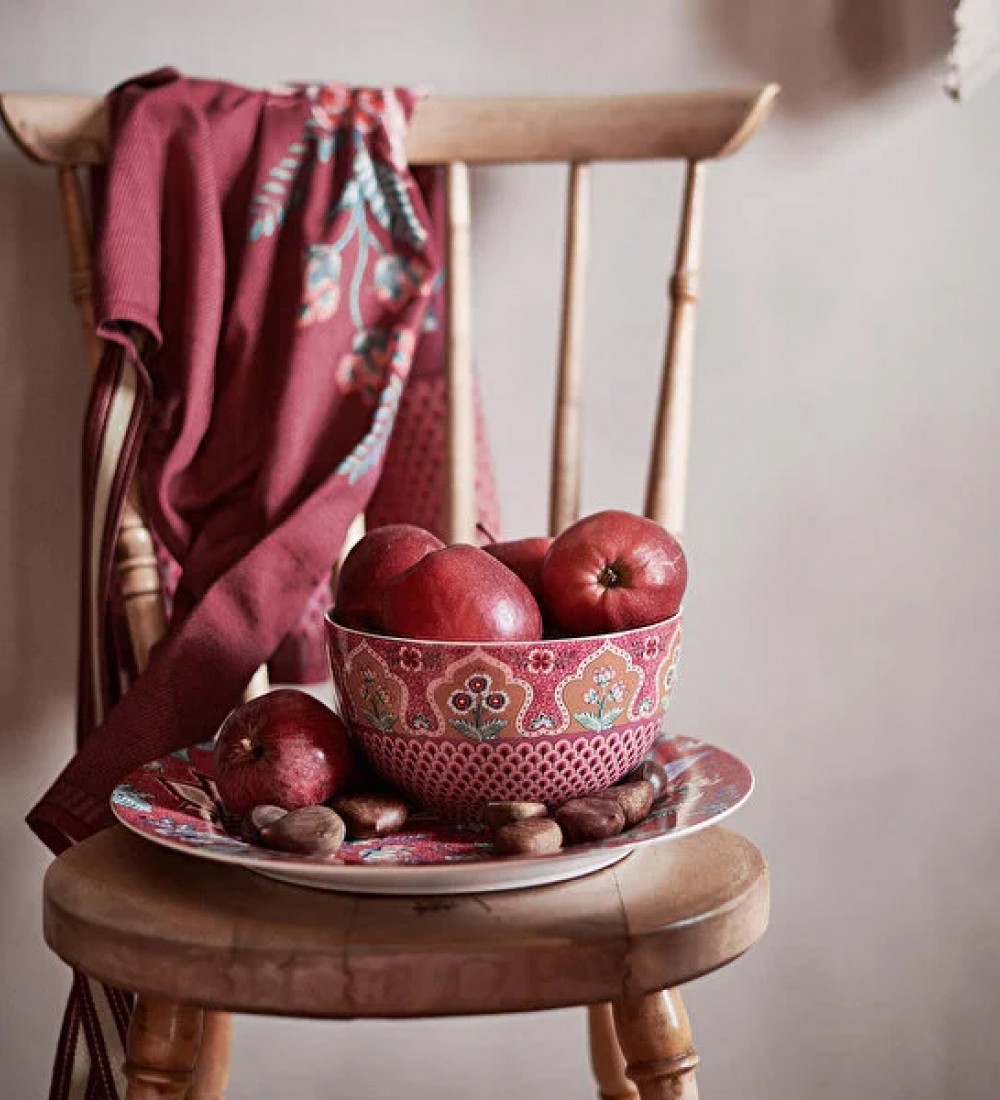 Flower Festival Kırmızı Kase 18 cm