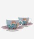 Flower Festival İkili Mavi Kahve Fincanı Seti 120 ml. 