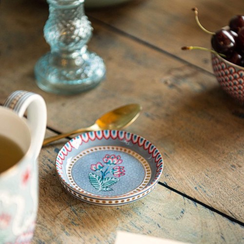 Flower Festival Mavi Çay Tabağı 9 cm