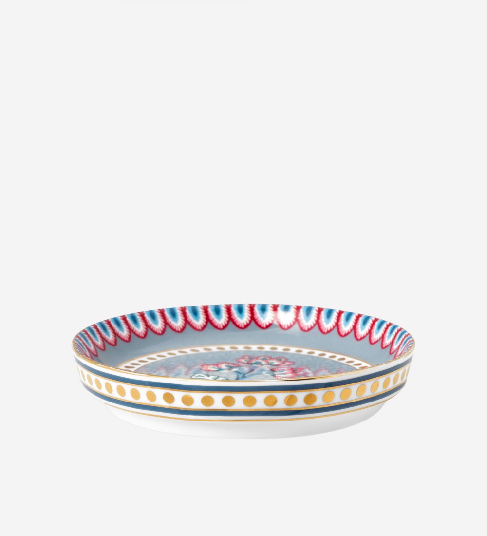 Flower Festival Mavi Çay Tabağı 9 cm