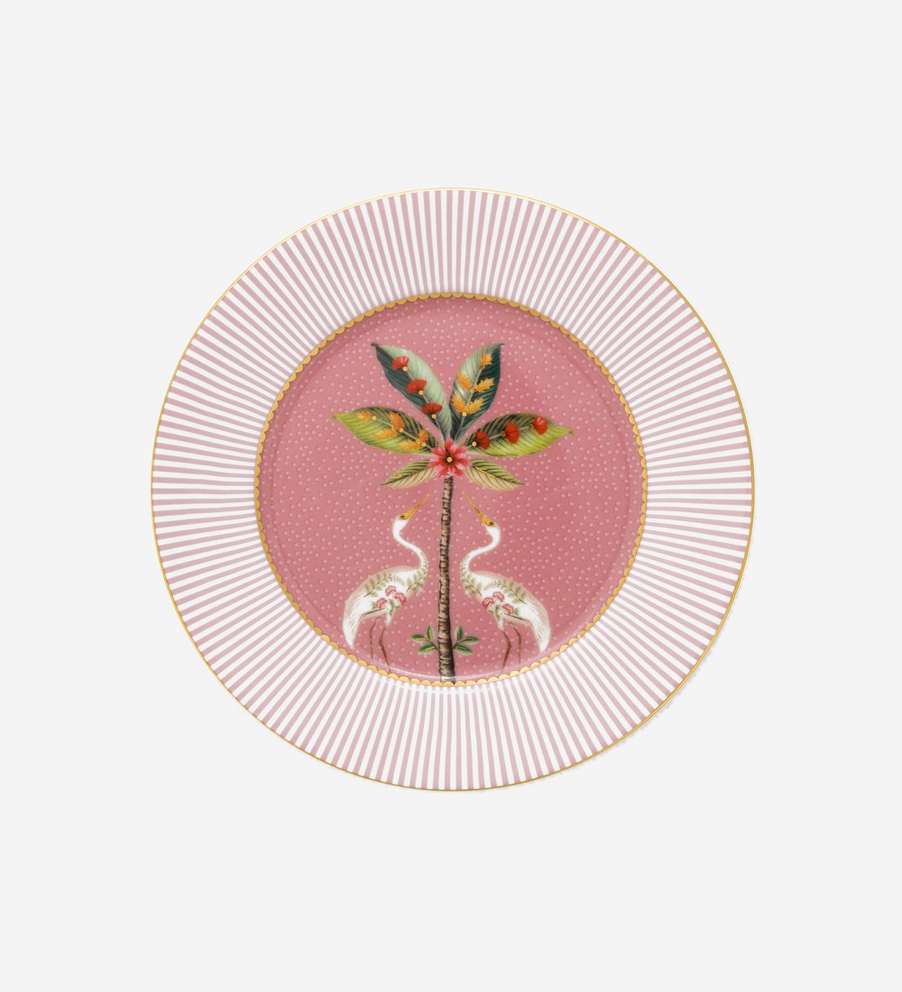 La Majorelle Pembe Kuşlu Tabak 17 cm 