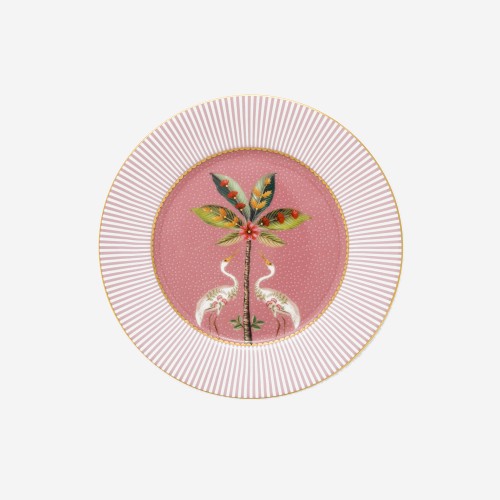 La Majorelle Pembe Kuşlu Tabak 17 cm 