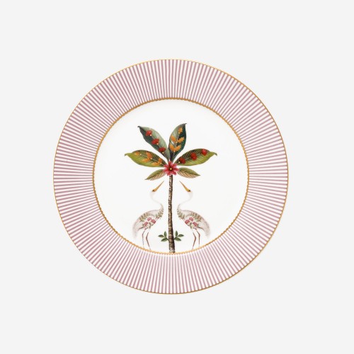 La Majorelle Pembe Kuşlu Tabak 21 cm 