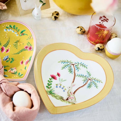 La Majorelle İkili Sarı Kalpli Tabak Seti 21.5cm