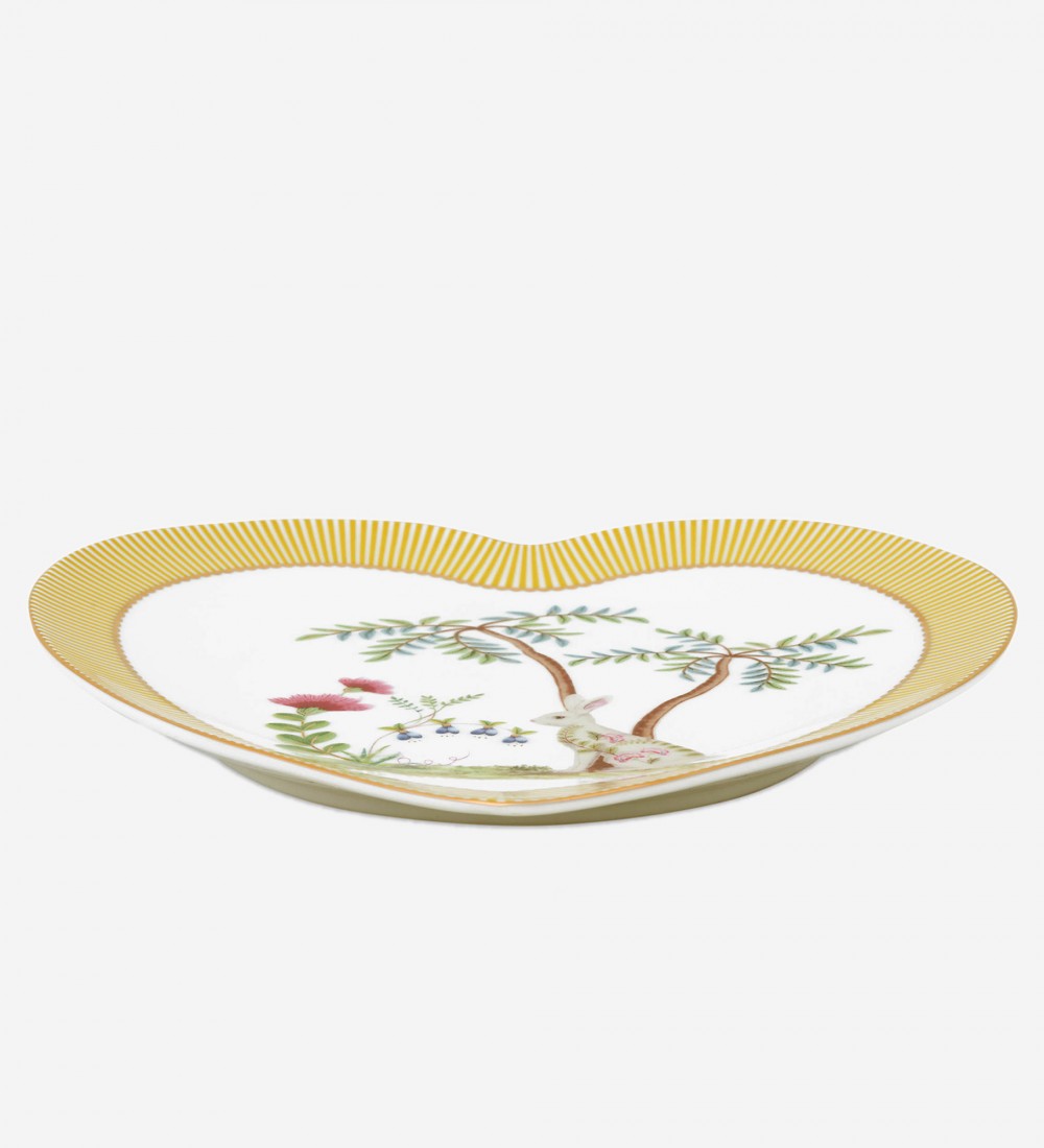 La Majorelle İkili Sarı Kalpli Tabak Seti 21.5cm