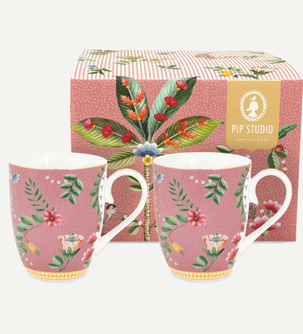 La Majorelle İkili Pembe Büyük Mug Seti 350 ml. 