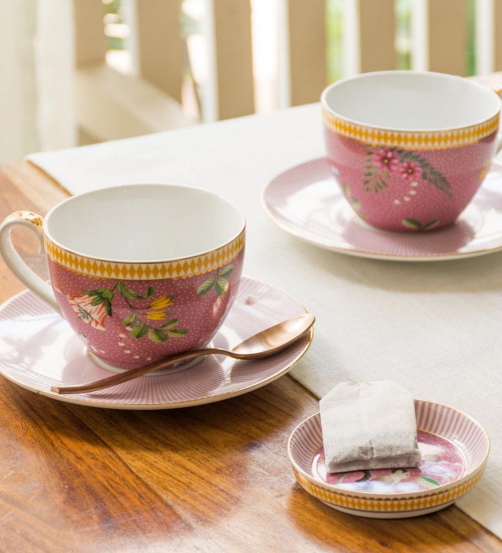 La Majorelle İkili Pembe Çay Fincanı Seti 280 ml. 
