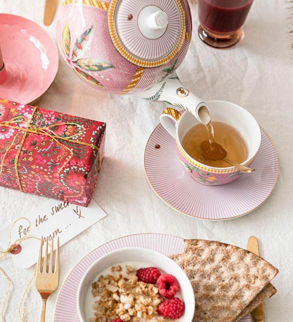 La Majorelle İkili Pembe Çay Fincanı Seti 280 ml. 