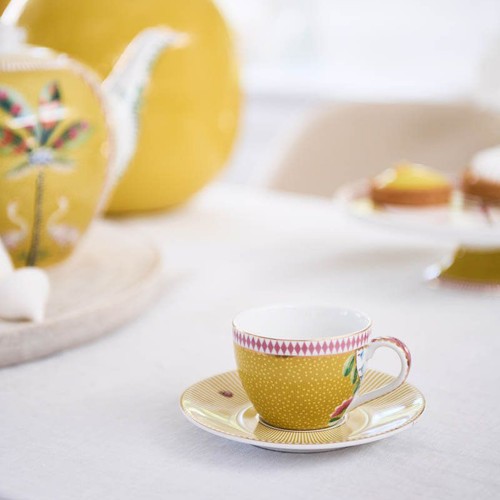 La Majorelle İkili Sarı Kahve Fincanı Seti 120 ml. 