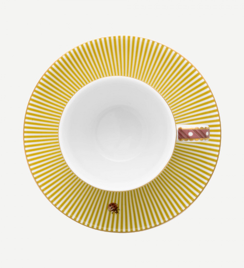 La Majorelle İkili Sarı Kahve Fincanı Seti 120 ml. 