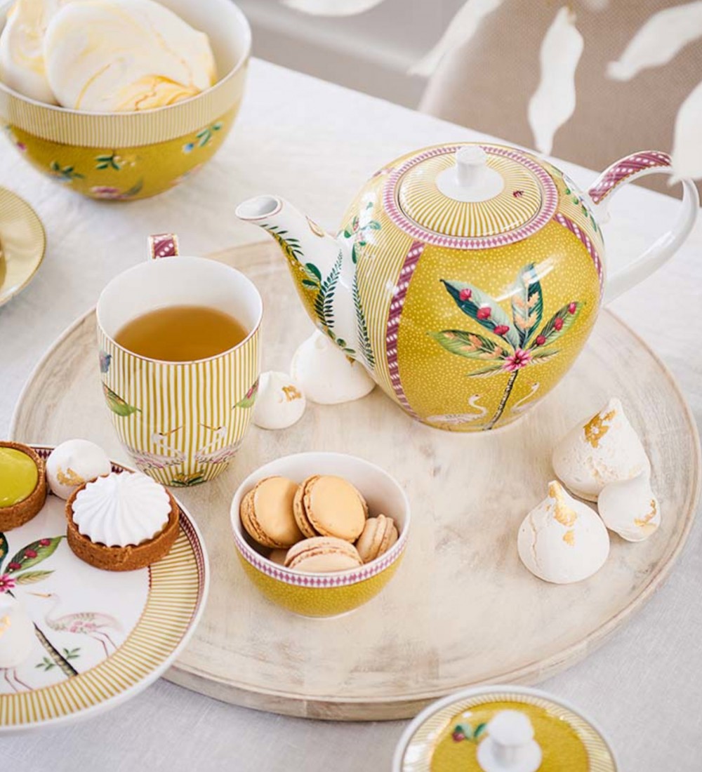 La Majorelle Sarı Mini Kek Standı 21 cm 