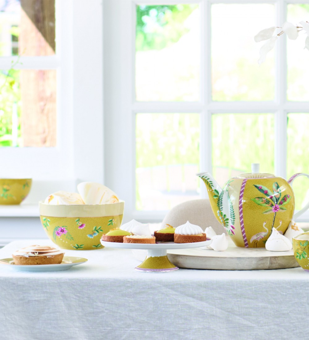 La Majorelle Sarı Mini Kek Standı 21 cm 