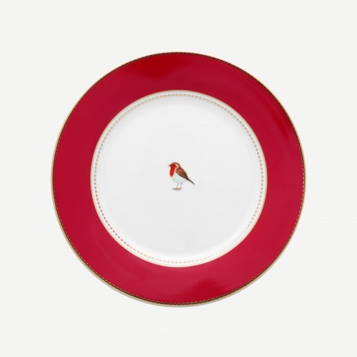 Love Birds Kırmızı Tabak 21 cm 