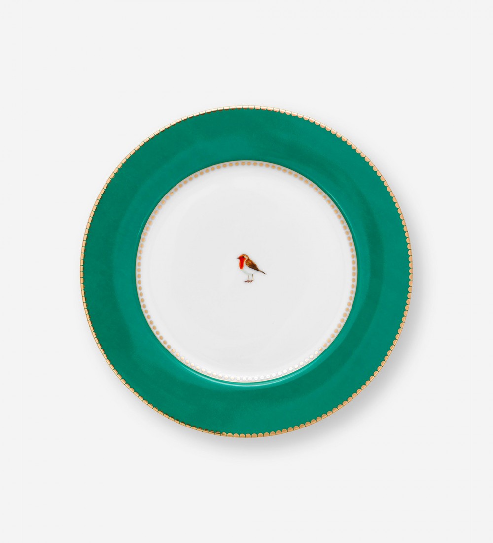 Love Birds Yeşil Tabak  21 cm