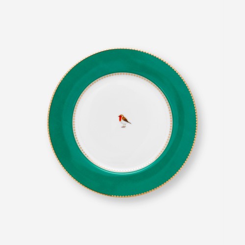 Love Birds Yeşil Tabak  21 cm