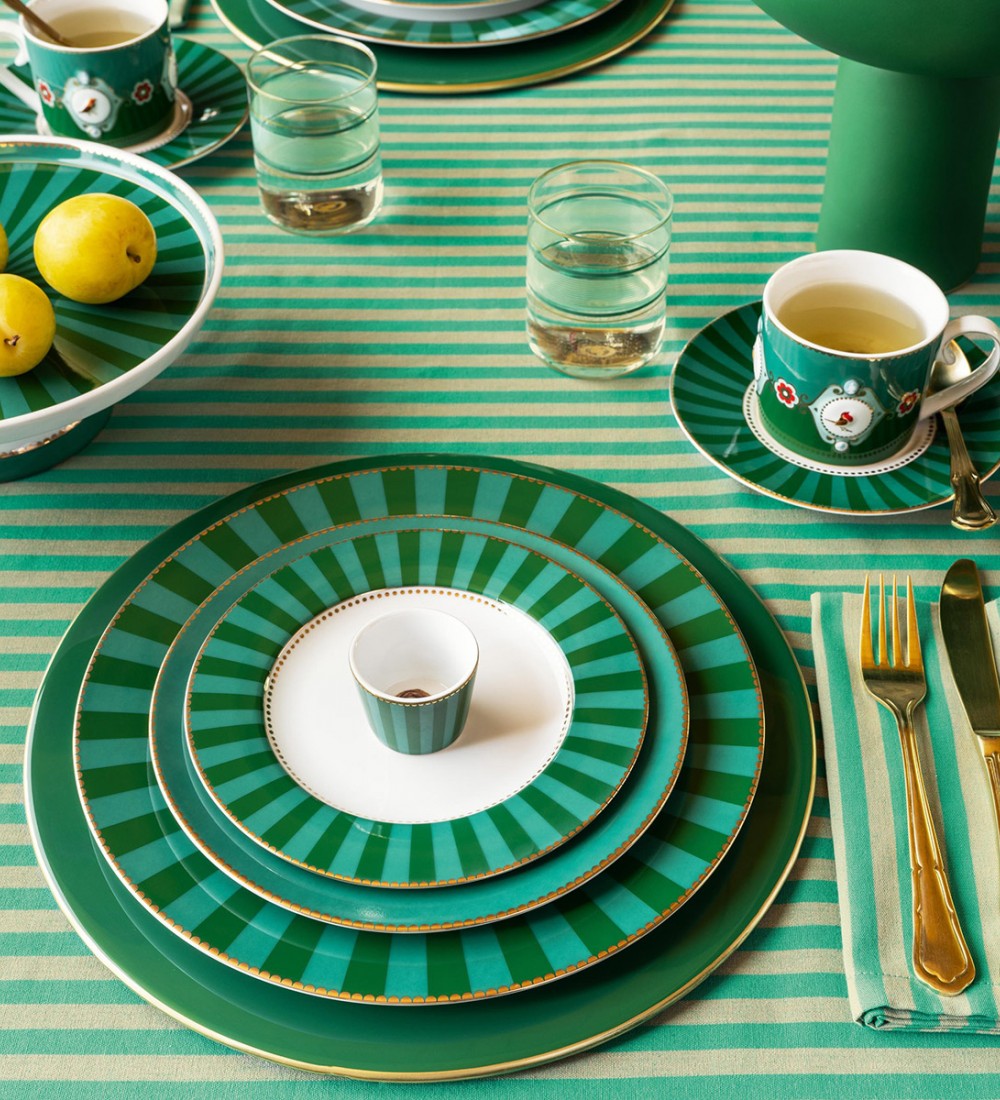 Love Birds Yeşil Tabak  21 cm