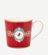 Love Birds Kırmızı Madalyon Desenli Mug 150 ml