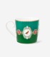 Love Birds Yeşil Renkli Madalyon Desenli Küçük Mug 150 ml