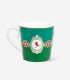 Love Birds Yeşil Renkli Madalyon Desenli Mug 250 ml