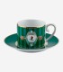 Love Birds Yeşil Kuşlu Kahve Fincanı 125 ml.