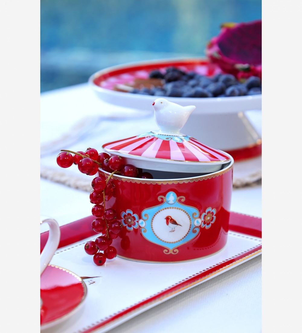 Love Birds Kırmızı Şekerlik 