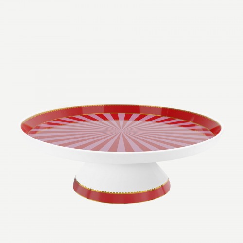 Love Birds Kırmızı Pembe Mini Kek Standı 24 cm 