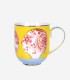 Royal Sarı Çiçek Desenli Büyük Mug