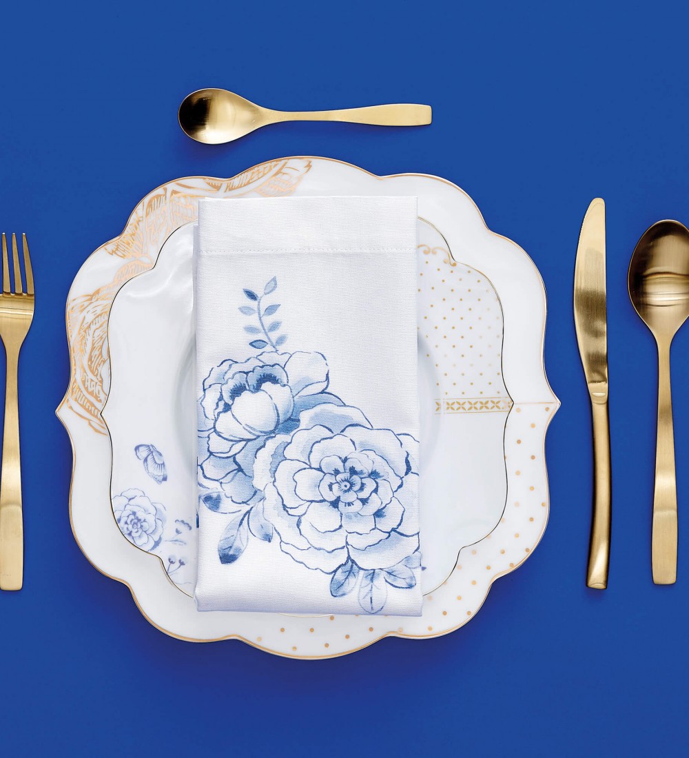 Royal Beyaz / Altıni Kek Tabağı 17 cm.