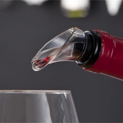 Vacu Vin Şarap Servis, Kristal, Siyah (2 parça)