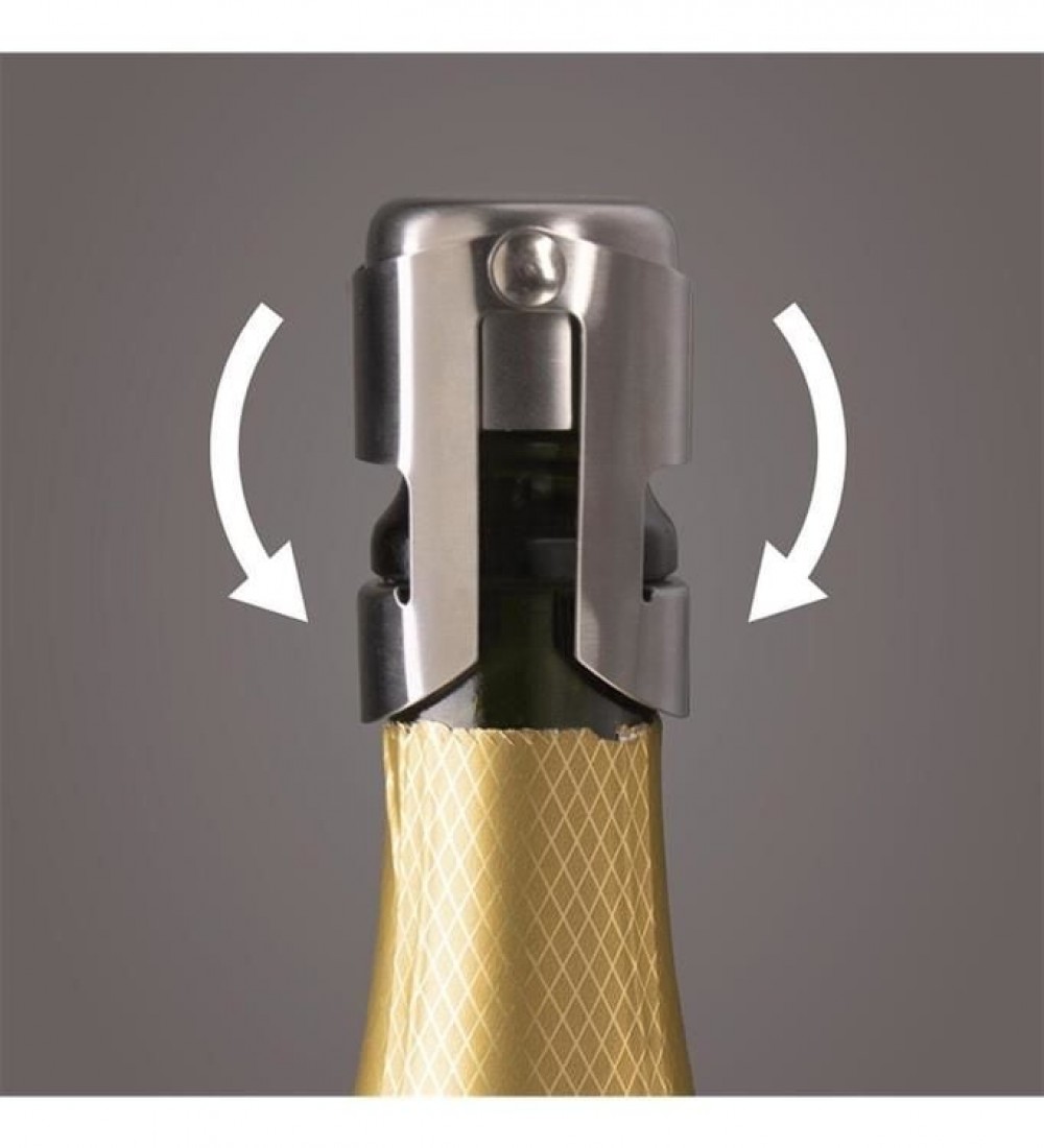 Vacu Vin Şampanya Şişe Kapağı, Paslanmaz Çelik