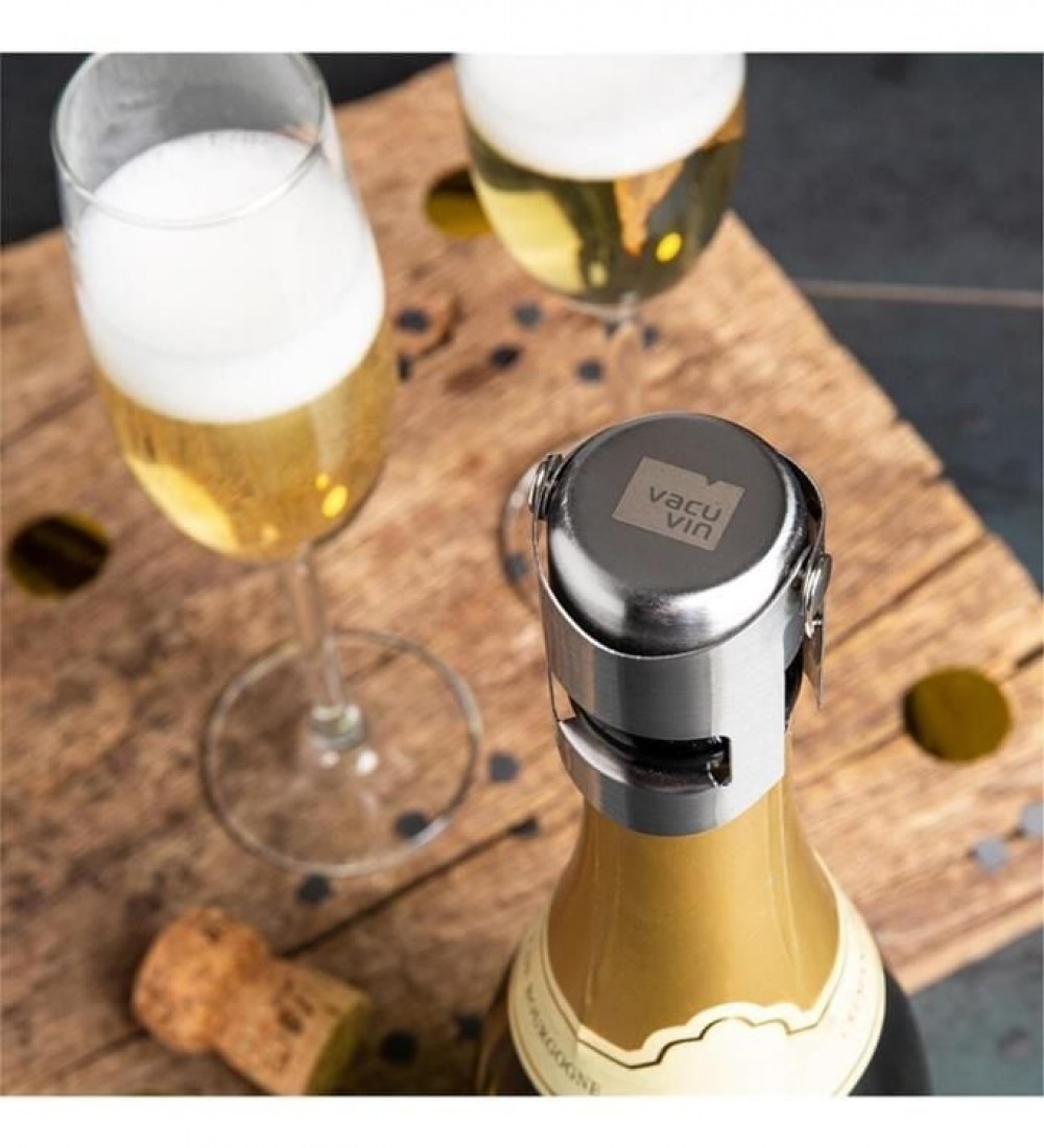 Vacu Vin Şampanya Şişe Kapağı, Paslanmaz Çelik