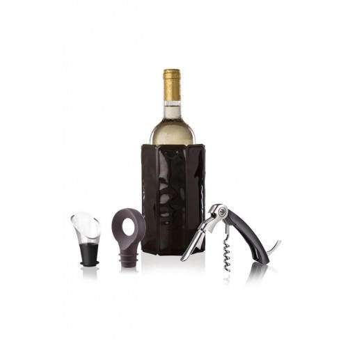 Vacu Vin Şarap Seti, Klasik (4 Parça), Kutulu