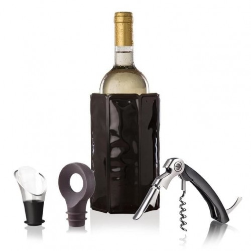 Vacu Vin Şarap Seti, Klasik (4 Parça), Kutulu