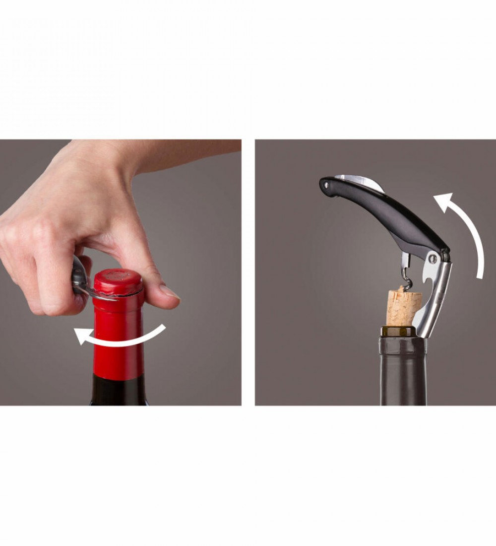 Vacu Vin Garson Tipi Tirbuşon Siyah