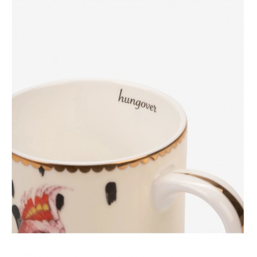 Yvonne Ellen Beyaz Porselen Kupa 350 Ml Animals Collection