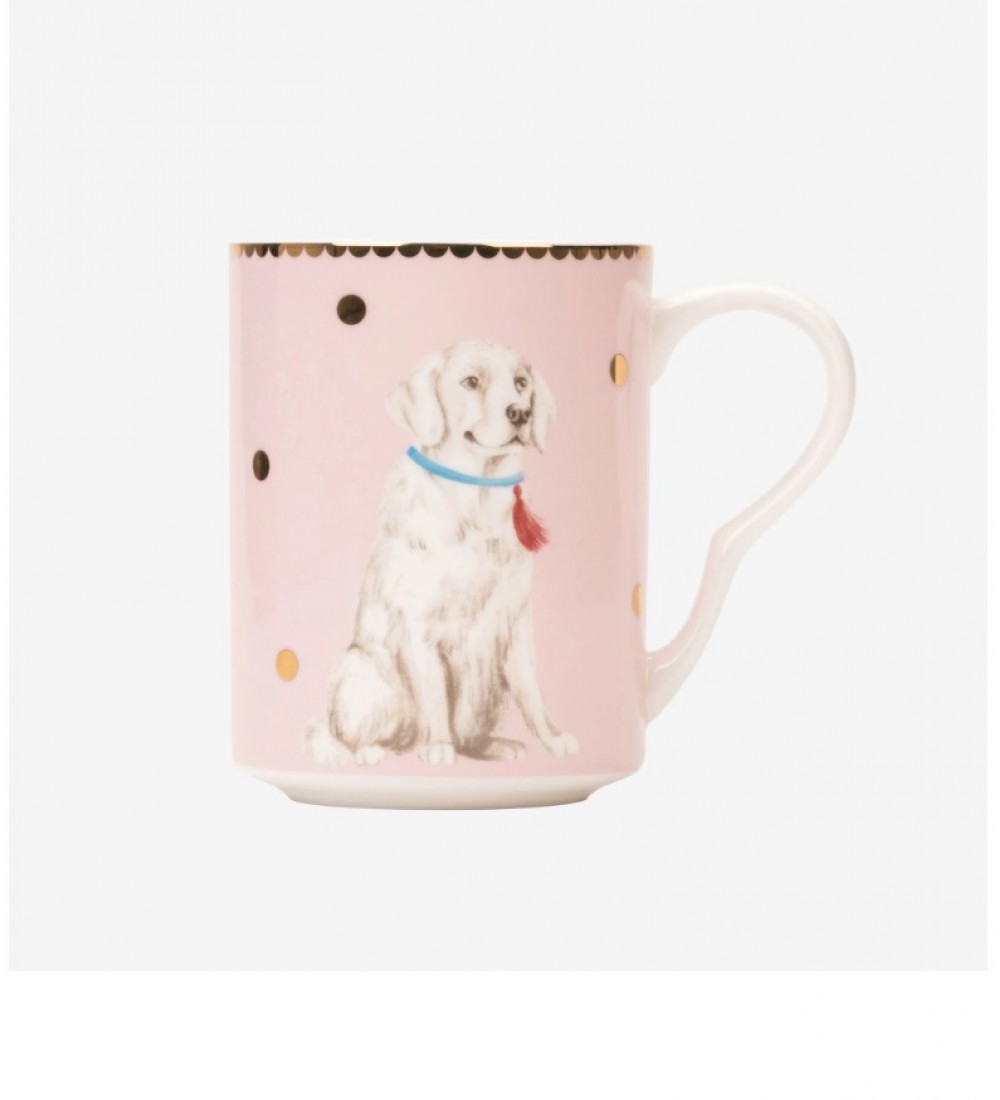 Yvonne Ellen Pembe Porselen Kupa 350 Ml Animals Collection