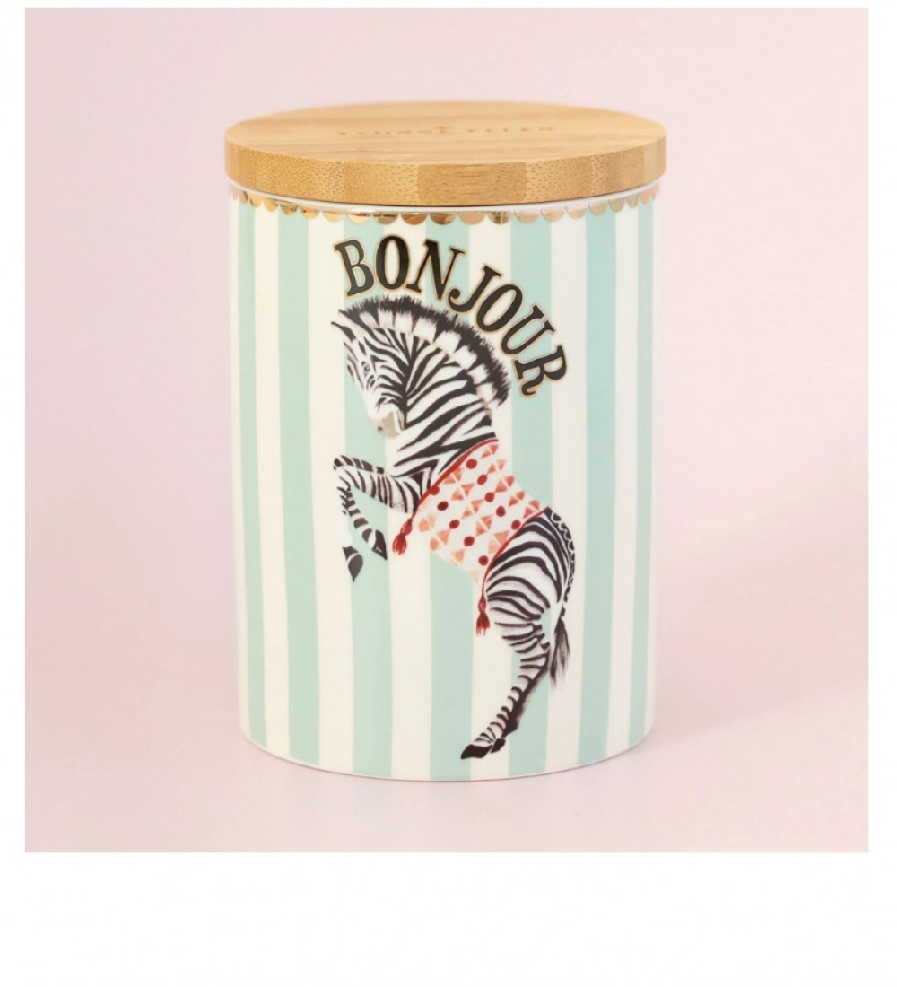 Yvonne Ellen Yeşil Porselen Saklama Kabı 10X15 Cm