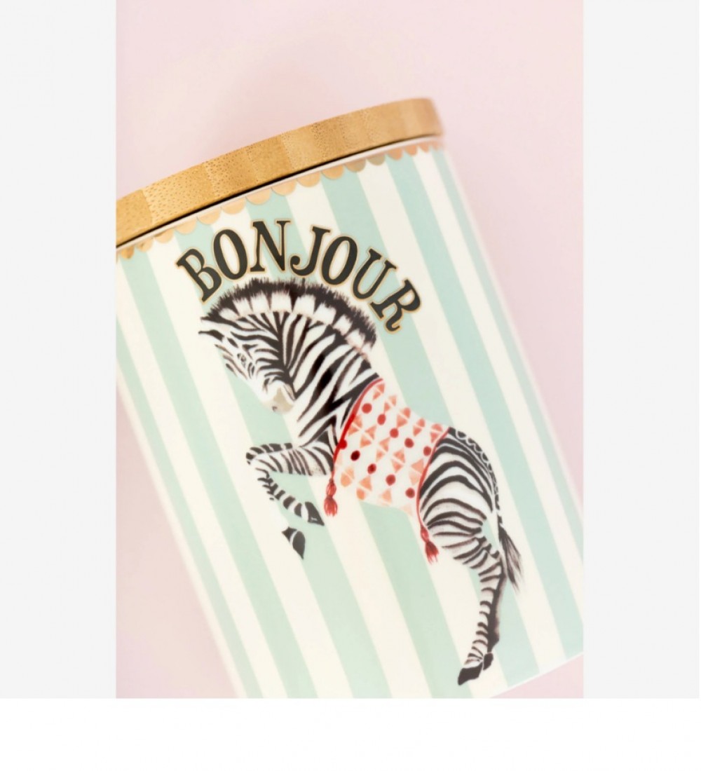 Yvonne Ellen Yeşil Porselen Saklama Kabı 10X15 Cm